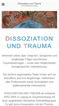 Mobile Screenshot of dissoziation-und-trauma.de